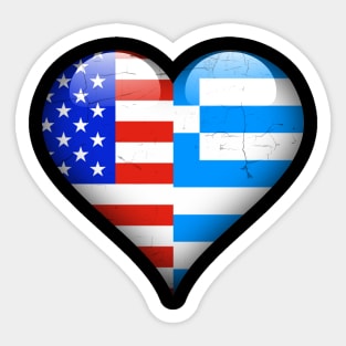 Half American Half Greek - Gift for Greek From Greece Sticker